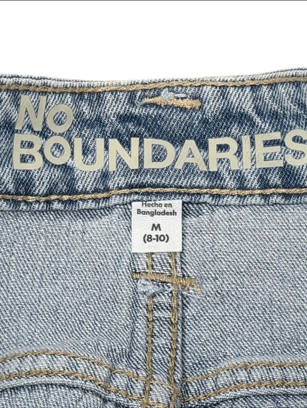 No Boundaries 2-pack Mini Micro Denim Carpenter Skirts Women's Size M (8-10) - Picture 4 of 9